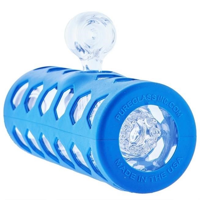 Pure Glass Hydro Guard 9" Clear Bottle Mini Jellyfish